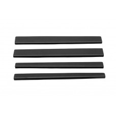 Универсальные накладки на пороги DDU (4 шт, матовые) Передние 45x5см, Задние 13x5см