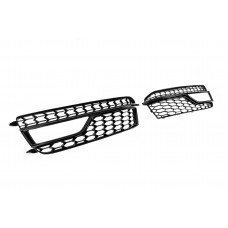 Решітки протитуманних фар RS-Style (Sport, 2011-2015, 2 шт, Чорний) для Ауди A5 рр