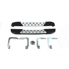 Боковые пороги DOT-Line за колесом (2 шт., Алюминий) Длинная база для Mercedes Sprinter W906 2006-2018 гг