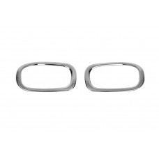 Хром накладки на отражатели заднего бампера OmsaLine (2 шт., нержавейка) Хром для Jeep Renegade 2014- гг