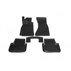 Коврики резиновые Stingray 3D (5 шт, полиуретан) для Ауди A4 B8 2007-2015 гг