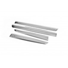 Дверные Молдинги Нержавейка (2011-2014, 4 шт) для Renault Kangoo