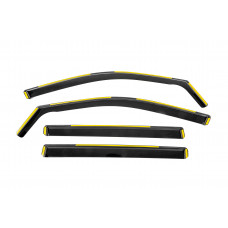 Вставные ветровики Niken Luxury (4 шт) для Toyota Highlander 2013-2019 гг