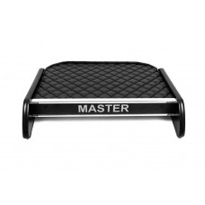 Полка на панель (Черная с черной строчкой) для Renault Master 2011-2023 гг