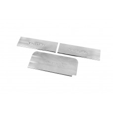 Накладки на пороги Carmos V4 (3 шт, нержавейка) для Renault Trafic 2001-2015 гг