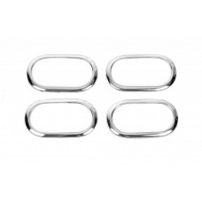 Накладки на внутренние ручки OmsaLine (4 шт., нержавейка) для Renault Logan MCV 2005-2013 гг