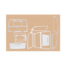 Накладки на панель приборов (Meric, Турция) Алюминий для Skoda Octavia II A5 2010-2013 гг