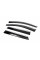 Ветровики с хромом (4 шт., Sunplex Chrome) для Nissan Qashqai 2014-2021 гг