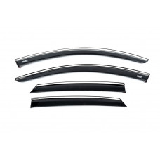 Вітровики з хромованим молдингом (4 шт, Niken) для Opel Corsa F 2019- рр