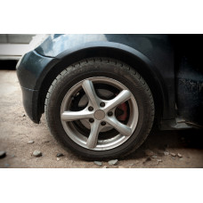 Накладки на арки (4 шт, чорні, ABS-пластик) для Mercedes A-сlass W168 1997-2004 рр