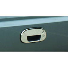 Накладка на заднюю ручку (нержавейка) OmsaLine - Итальянская Нержавейка для Fiat Doblo I 2001-2005 гг