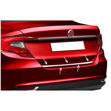 Кромка багажника (нерж) Sedan, Carmos - Турецька сталь для Fiat Tipo 2016- рр