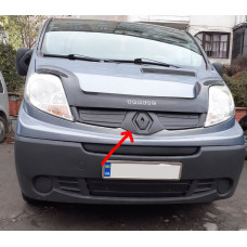 Зимняя накладка на решетку радиатора 2007-2015, Глянцевая для Renault Trafic