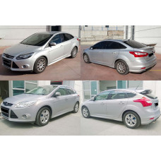 Бокові пороги DPT (2011-2014, Під фарбування) для Ford Focus III рр