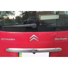 Хромированная накладка над номером (нержавейка) для Peugeot Partner Tepee 2008-2018 гг