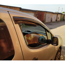 Ветровики на окна (2 шт., Sunplex Sport) для Citroen Berlingo 2008-2018 гг