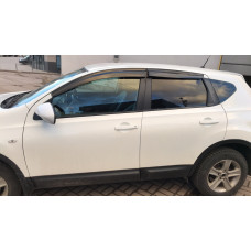 Ветровики на окна (4 шт., Sunplex Sport) для Nissan Qashqai 2007-2010 гг