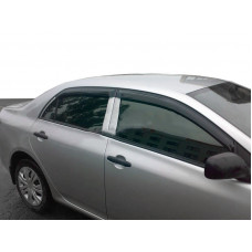 Ветровики на окна (4 шт, HIC) для Toyota Corolla 2007-2013 гг