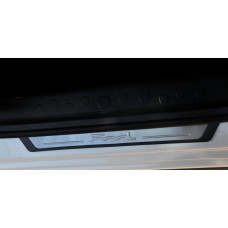 Накладки на пороги 500L (OmsaLine, 4 шт., Нержавейка) для Fiat 500/500L 2013-2022 гг