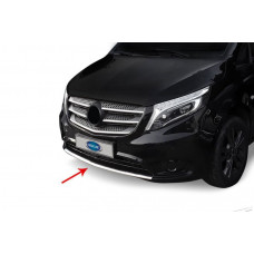 Накладки на передний бампер (нержавейка) для Mercedes Vito/V-class W447 2014- гг