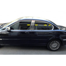 Накладки на стійки (нерж) для Jaguar X-Type 2001-2009 рр