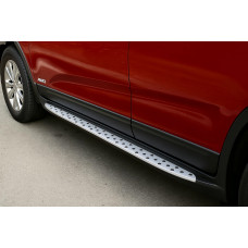 Боковые Подножки OEM V2 (2 шт, алюминий) для Subaru Outback 2009-2014 гг