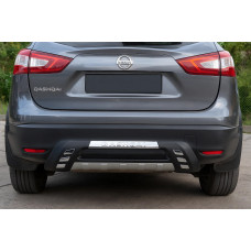 Задняя накладка бампера Libao 2014-2016 (пластик) для Nissan Qashqai