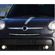 Накладка на капот (нержавейка) для Fiat 500/500L 2013-2022 гг
