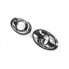 Накладки на противотуманные фары (2 шт, пластик) для Ford Fiesta 2008-2017 гг