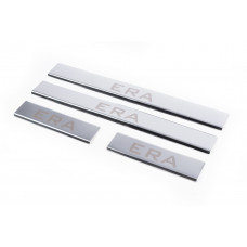 Накладки на пороги Carmos V2 (4 шт, нерж.) для Hyundai Accent 2006-2010 рр