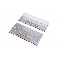 Накладки на пороги V3 (2 шт, нержавейка) для Renault Master 2011-2023 гг