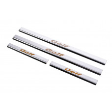 Накладки на пороги Carmos V1 нержавейка 2-дверный для Volkswagen Golf 6 2008-2014 гг