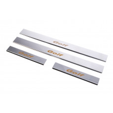 Накладки на пороги Carmos (4 шт, нерж) для Volkswagen Golf 4 1997-2006 рр