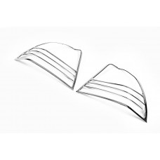 Хром Накладки на Задние Фонари (2002-2004, 2 шт, пластик) для Toyota Corolla