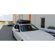 Перемички на рейлінги з ключем Wingbar V2 (2 шт) Чорний для BMW 5 серія F-10/11/07 2010-2016 рр