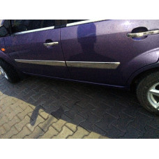 Дверные Молдинги Нержавеющая Сталь (4 шт) 2002-2005, Carmos - Турецкая сталь для Ford Fiesta