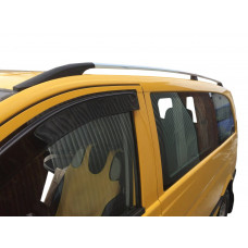 Рейлинги Хром DDU (Пластиковые Ножки) Длинная База (EXTRALONG) для Mercedes Viano 2004-2014 гг