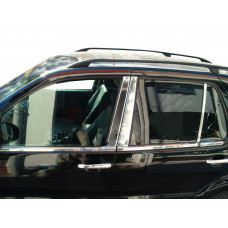 Накладки на дверные стойки из нержавеющей стали (6 шт.) для Mercedes ML W163 1997-2005 гг