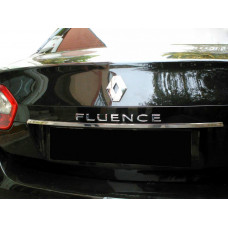 Накладка из нержавеющей стали над номером для Renault Fluence 2009-2016 гг