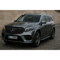 Передняя решетка радиатора GT Panamericana (для GLS) для Mercedes GL/GLS сlass X166 2012-2019 гг
