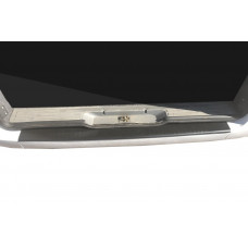 Накладка на задний бампер с загибом (DDU, пластик) Матовый для Mercedes Vito W639 2004-2014 гг