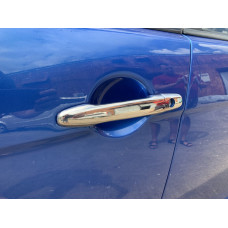 Хромированные Накладки на Ручки (4 шт., Нержавейка) OmsaLine - Итальянская Нержавейка (с Чипом) для Mitsubishi Outlander 2006-2012 гг