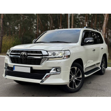 Передняя накладка 2016-2025 (Executive 2021) Белый для Toyota Land Cruiser 200