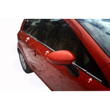 Окантовка стекол Нержавеющая сталь (6 шт) для Nissan Micra K12 2003-2010 гг