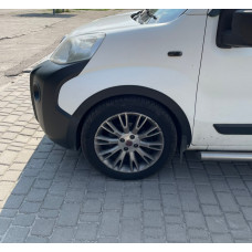 Расширители арок (4 шт, черные) 1 Дверь Металл для Peugeot Bipper 2008-2017 гг