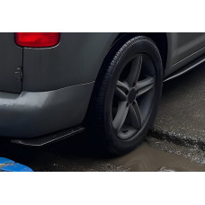 Flap Накладка на Задний Бампер DPT (ABS) (2шт) (Черный Глянец) для Volkswagen Caddy 2010-2015 гг