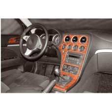 Накладки на панель приборов (Meric) Темное дерево для Alfa Romeo 159 2005-2011 гг