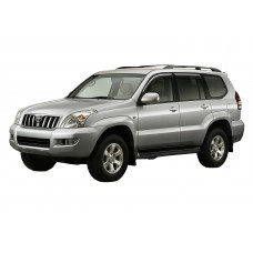 Ветровики с хромированным молдингом Niken Luxury (4 шт) для Toyota Land Cruiser Prado 120 2002-2009 гг