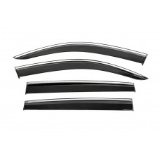 Вітровики з хромованим молдингом Niken Luxury (4 шт) для Volkswagen Tiguan 2016-2023 рр