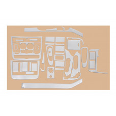 Накладки на панель Meric (Передняя часть -2025 Вставки в салон) 2006-2014, Алюминий для Mercedes Viano
